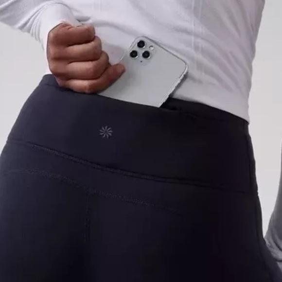 NWT Athleta Altitude Navy Tight in Polartec Power Stretch Size 2X - Picture 7 of 11